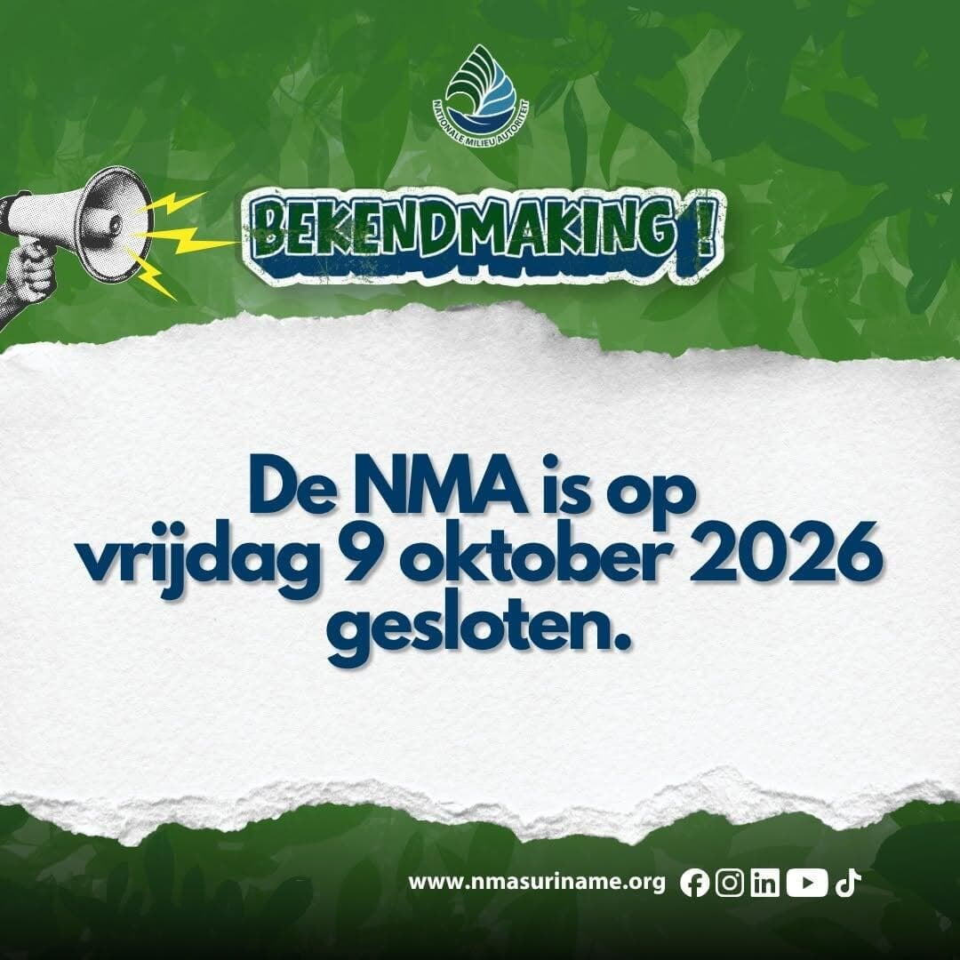 Bekendmaking: NMA Gesloten 9 oktober